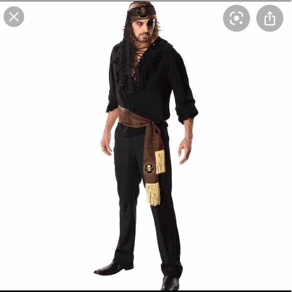 Swashbuckler complete adult Halloween costumes - Picture 7 of 8